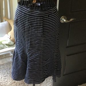 Striped blue/white skirt